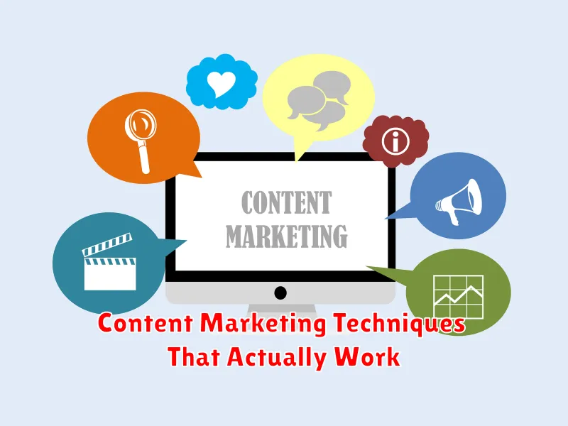 Content Marketing Techniques That Actually Work
